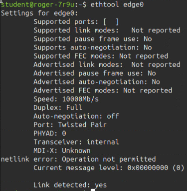 ethtool 額外屬性